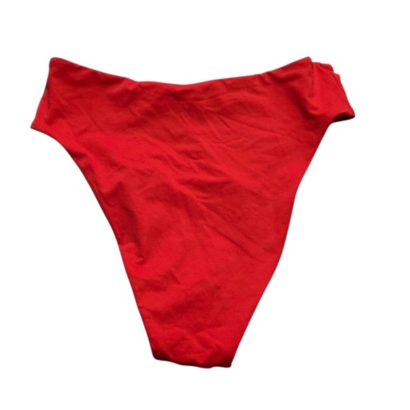 SKIMS Swim High Leg Bikini Bottom Swimsuit Panty Ruby Red Small NWT - Picture 4 of 6
